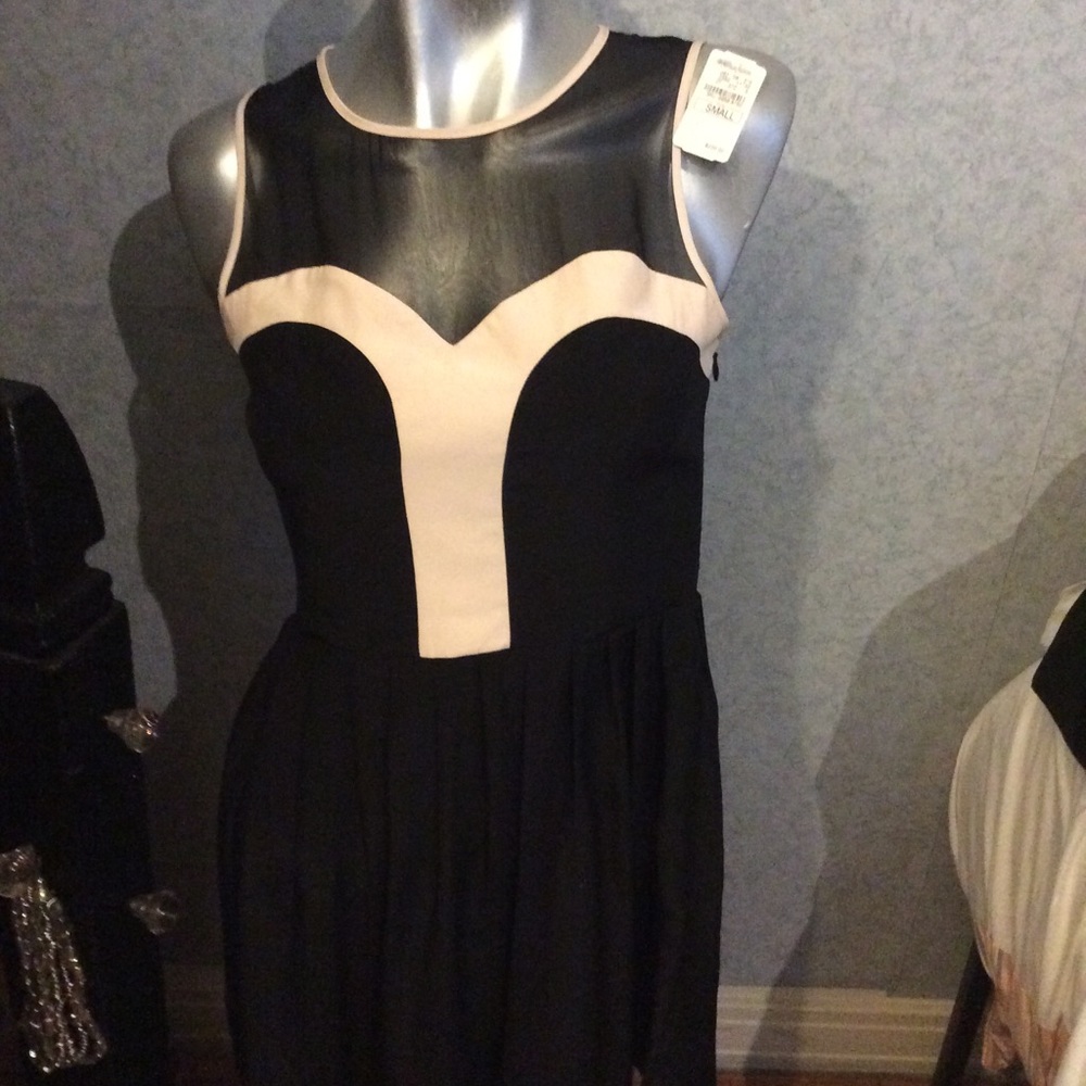 Parker Black Silk Dress
